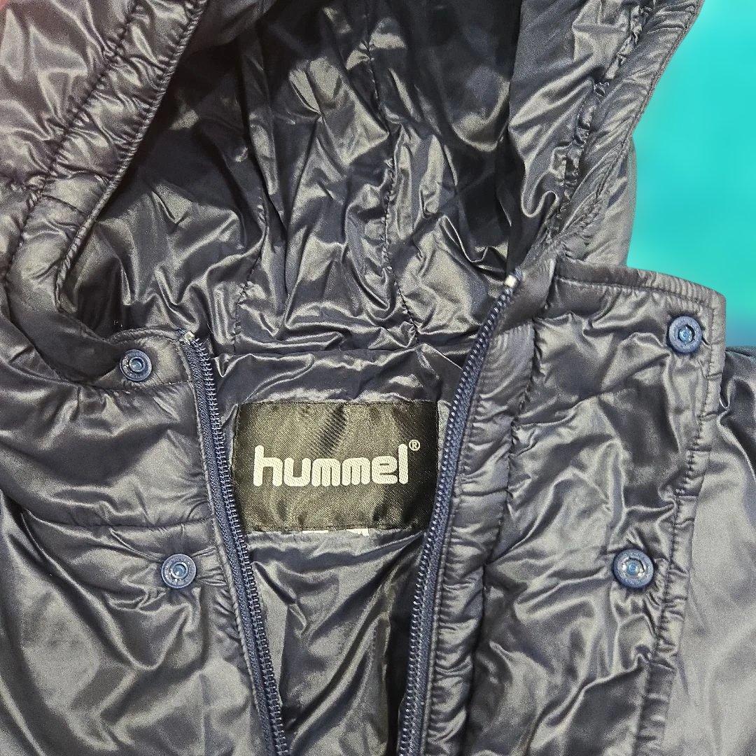 hummel★フード★ネイビー★ベンチコート★中綿★140cm