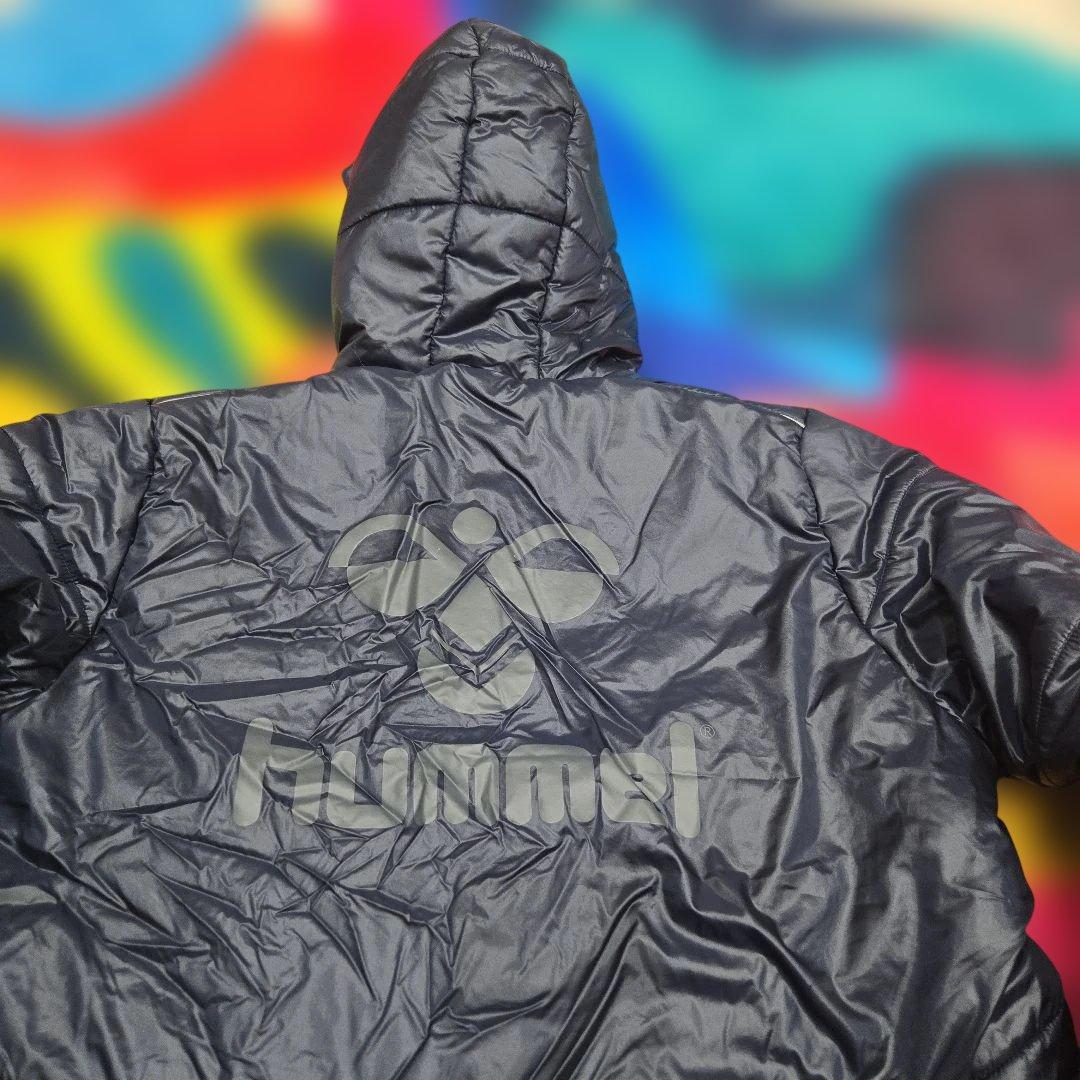 hummel★フード★ネイビー★ベンチコート★中綿★140cm