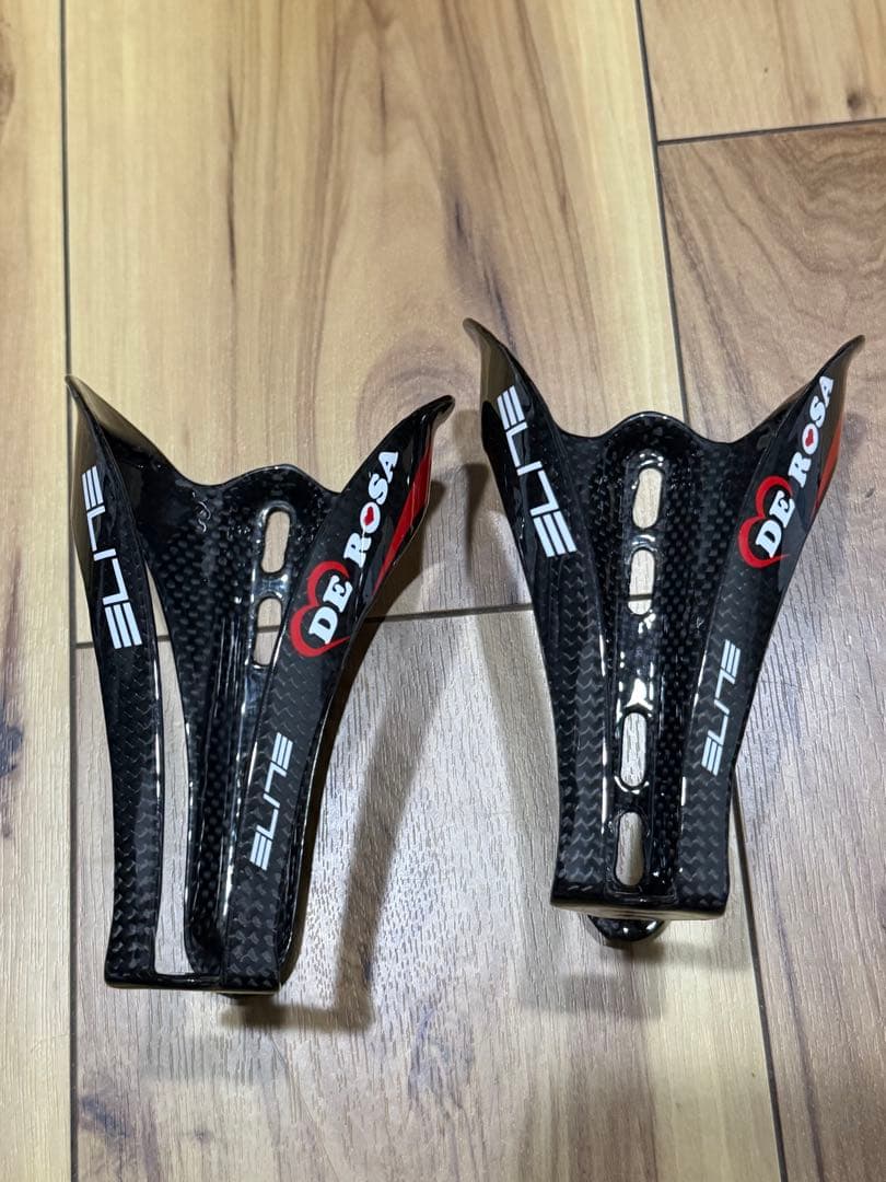 DEROSA 旧ロゴ　ELITE ボトルケージ カーボン2個セット