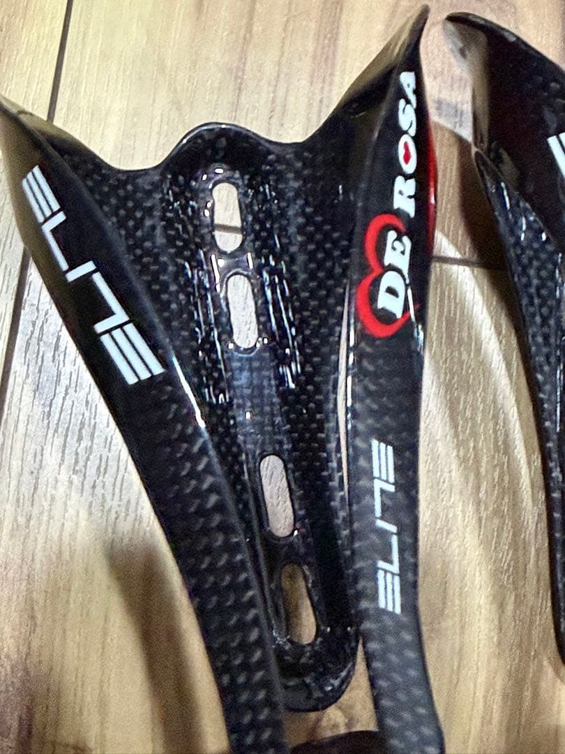 DEROSA 旧ロゴ　ELITE ボトルケージ カーボン2個セット