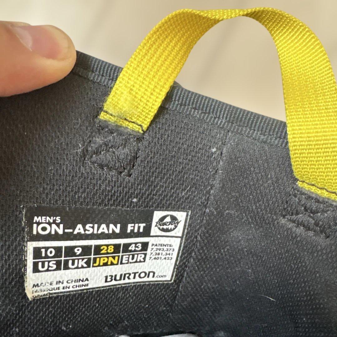 スノーボードブーツ　BURTON ION-ASIAN FIT 28cm バートン