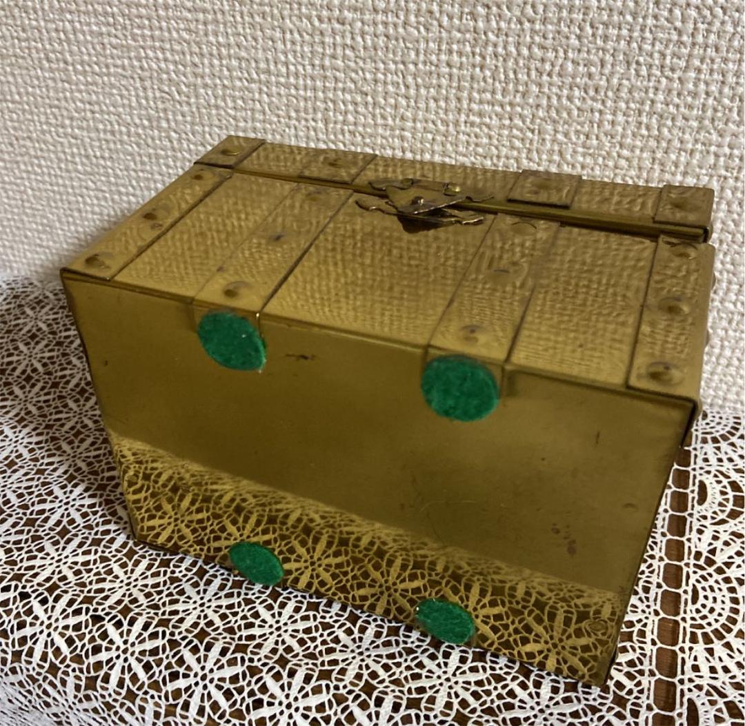 レア　レトロ　宝箱　宝石箱　ゴールド