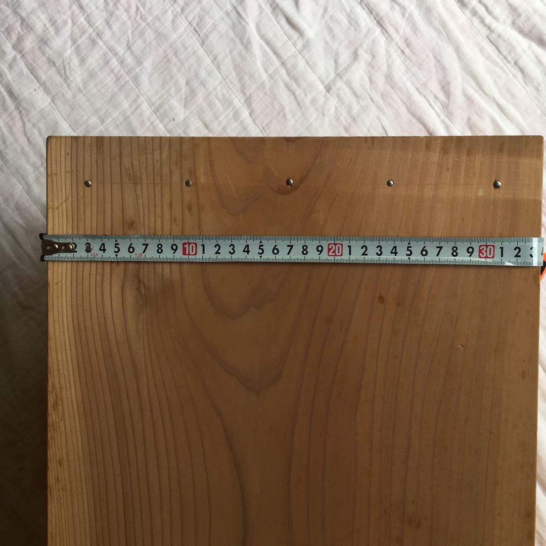 木箱もろぶた　もち箱　3段蓋付き　昭和レトロ　中古品