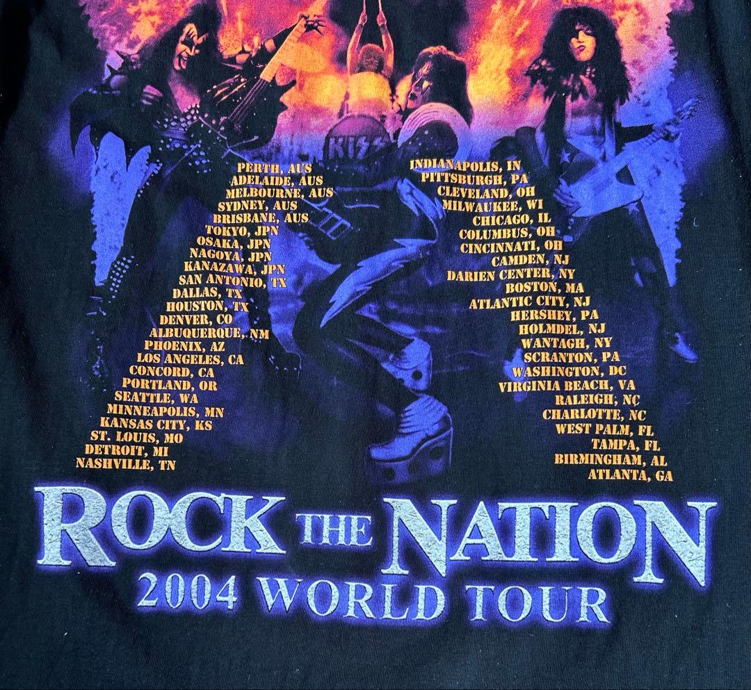 KISS ROCK THE NATION 2004 Tシャツ L