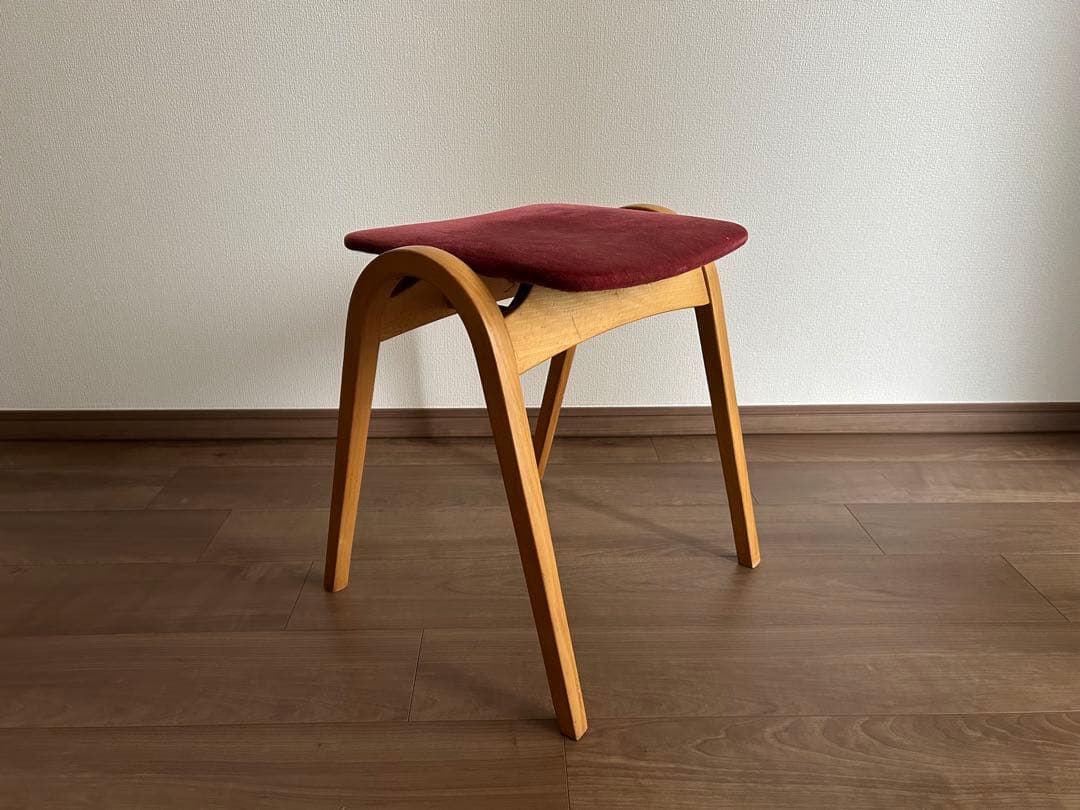 秋田木工　スタッキングスツール　剣持勇　チェア　椅子　大塚家具　名作椅子