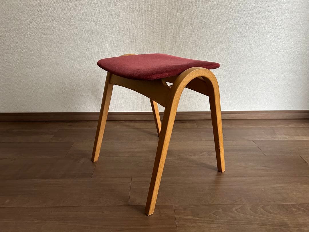秋田木工　スタッキングスツール　剣持勇　チェア　椅子　大塚家具　名作椅子