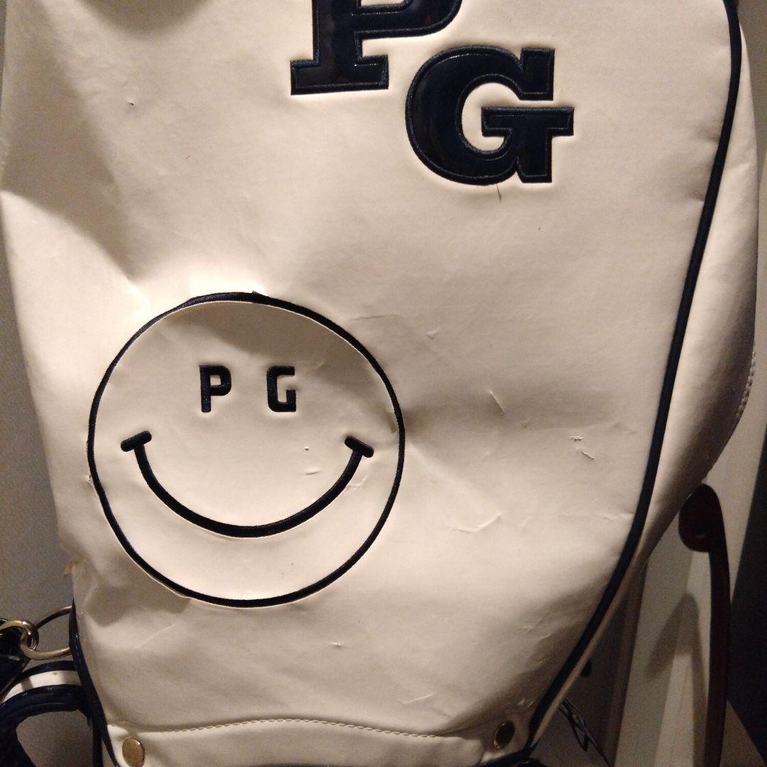 PEARLY GATES キャディバッグ ホワイト/ネイビー　ユニセックス