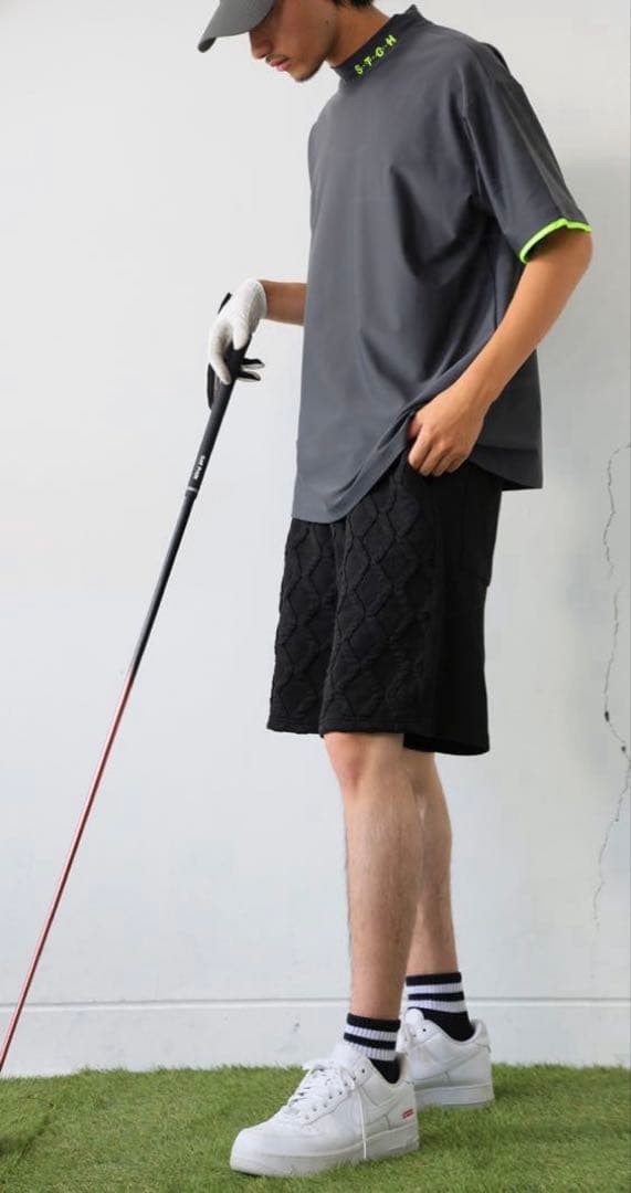 antiqua golf STCH ★ハイネックシャツ★スミクロ★