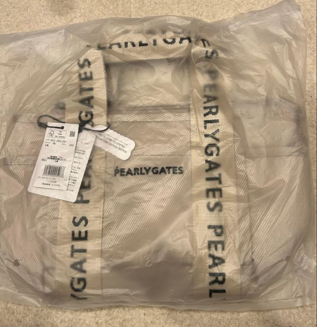 PEARLY GATES カートバッグ ベージュ ポーチ付き