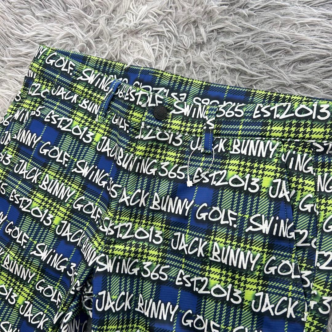 新品　ジャックバニー　パンツ　ストレッチ　裏起毛　秋冬　チェック柄　サイズ4