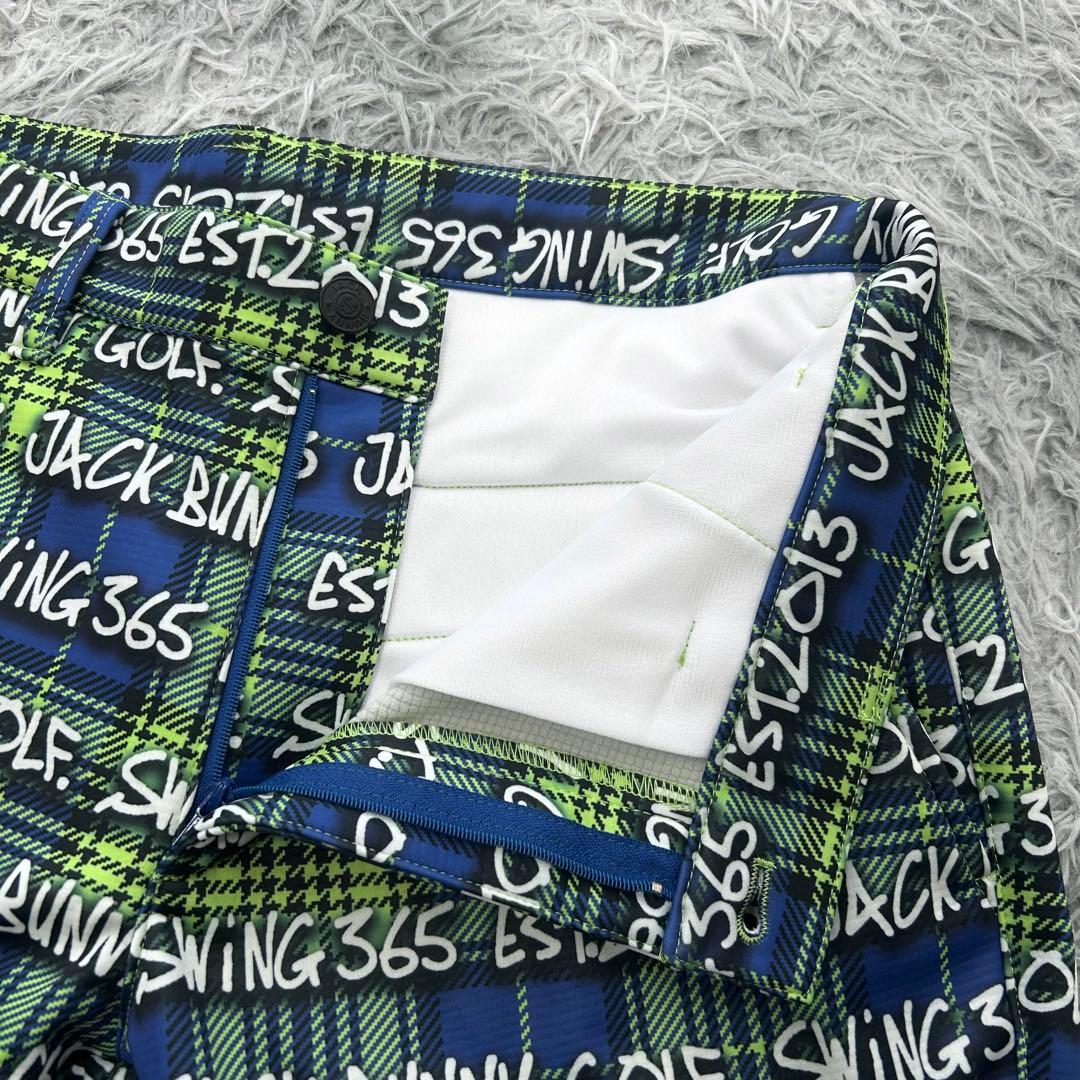 新品　ジャックバニー　パンツ　ストレッチ　裏起毛　秋冬　チェック柄　サイズ4