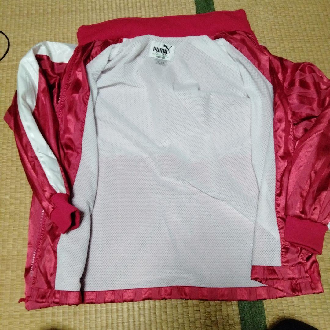 【美品 希少】旧ロゴPUMA ピステ・ウィンドブレーカー 赤✕白