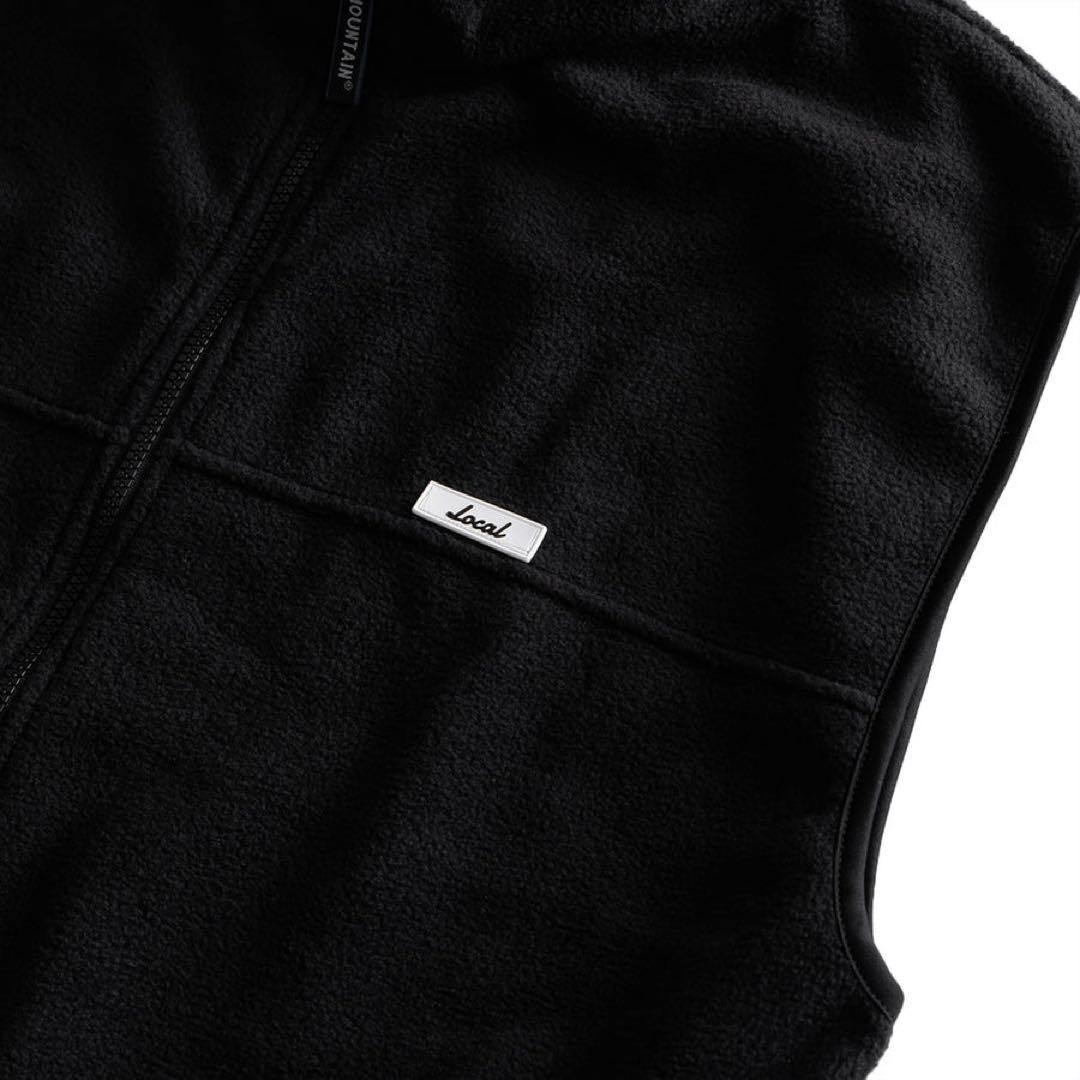 Local GOLF　Small Box Logo Fleece VEST 黒