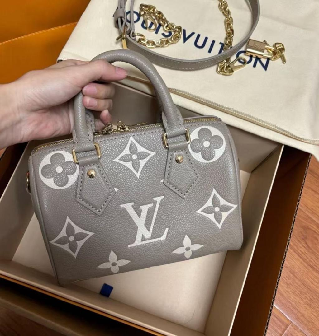 Louis Vuitton ◆断捨離 ★グレー モノグラム ハンドバッグ