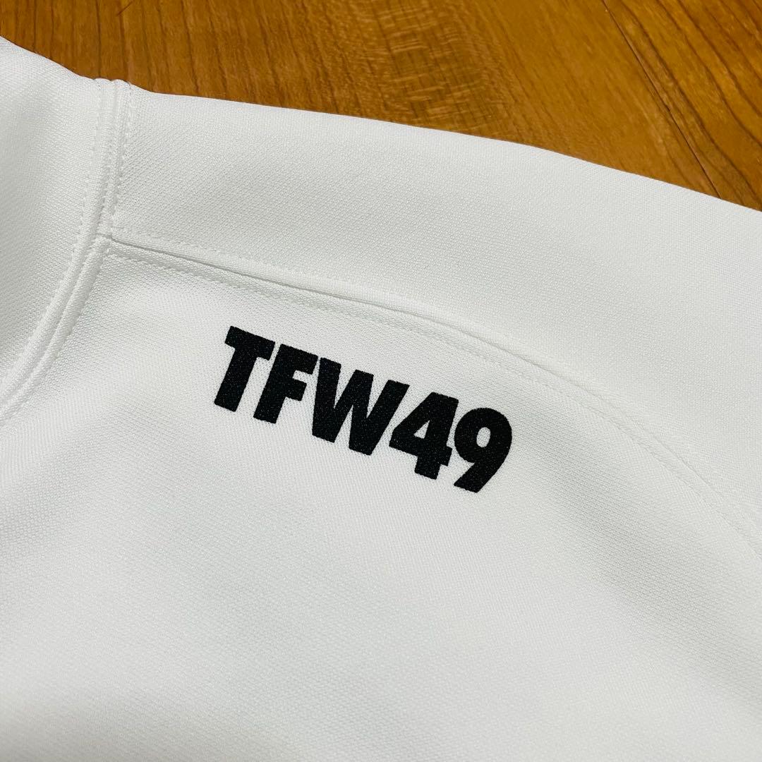 TFW49 モックネック　Tシャツ　ホワイト　L junhashimoto