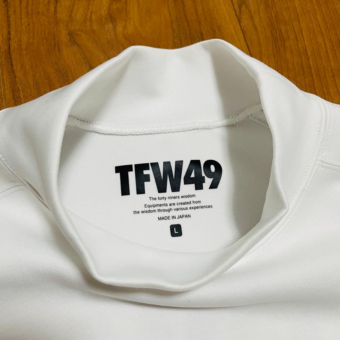 TFW49 モックネック　Tシャツ　ホワイト　L junhashimoto
