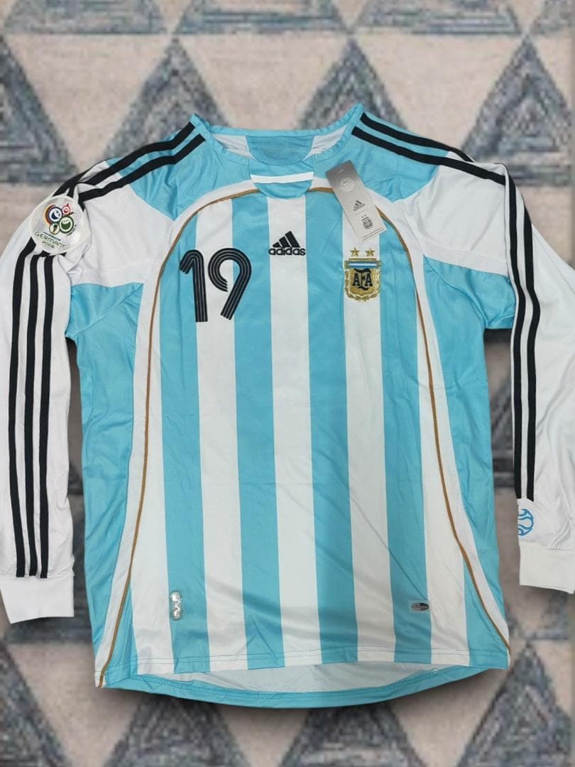 2006 アルゼンチン代表 ホーム 長袖 19番 リオネル・メッシ ユニフォーム