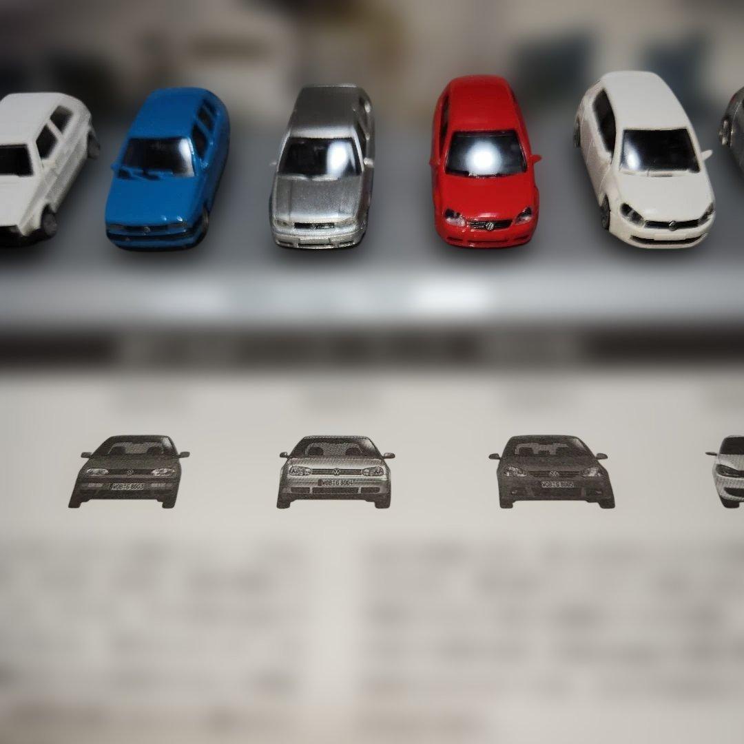 Volkswagen Golf ミニカーセット 限定版 7台