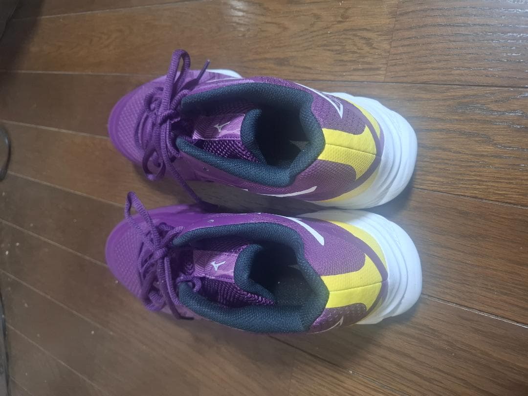 mizunoバドミントン シューズ パープル メッシュ
