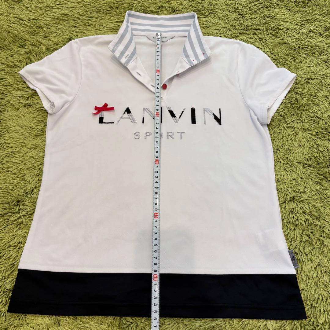 LANVIN SPORT ランバンスポール 半袖モックネック ポロシャツ 38