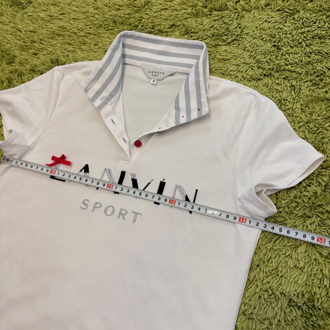 LANVIN SPORT ランバンスポール 半袖モックネック ポロシャツ 38