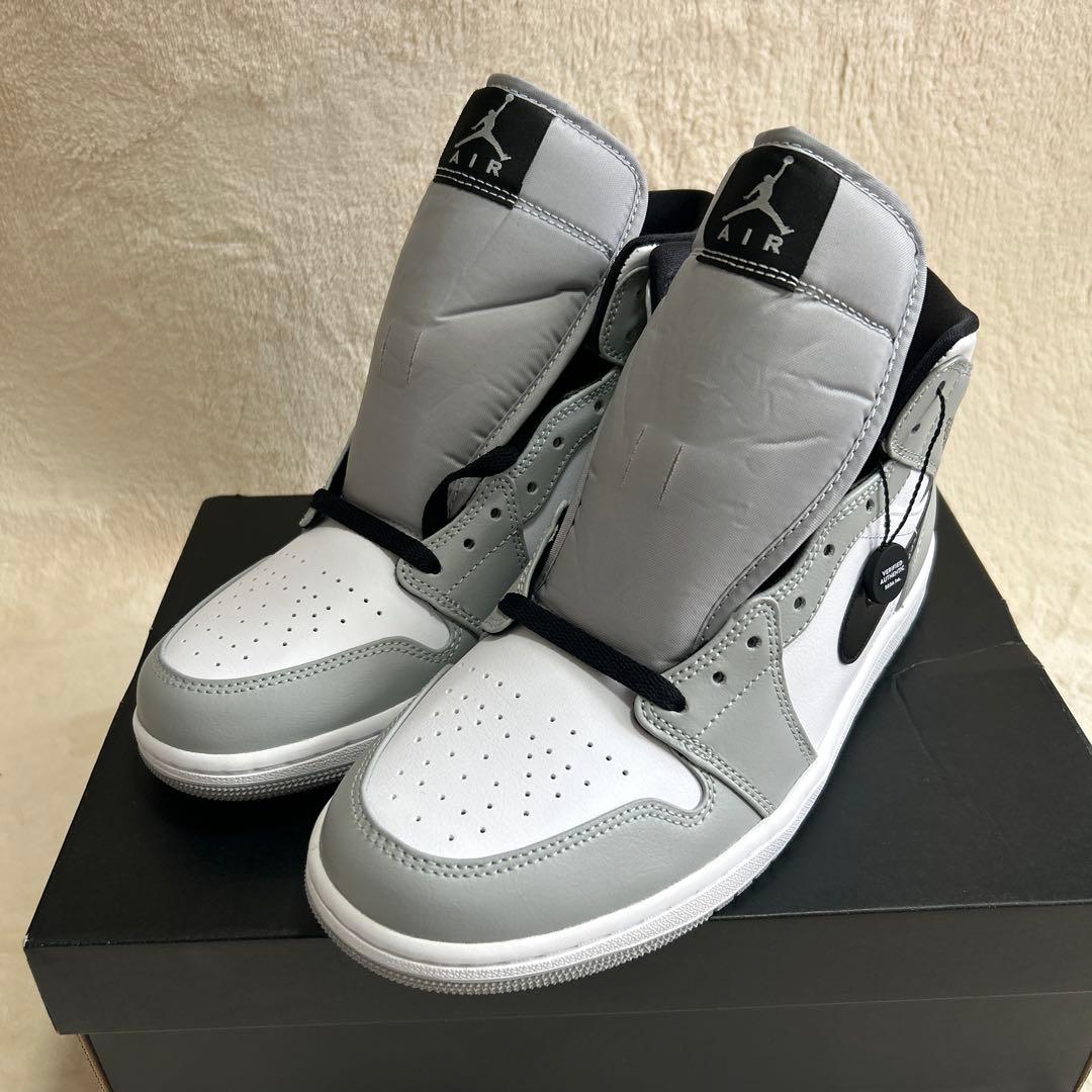 Nike Air Jordan 1 Mid ライトスモークグレー28cm