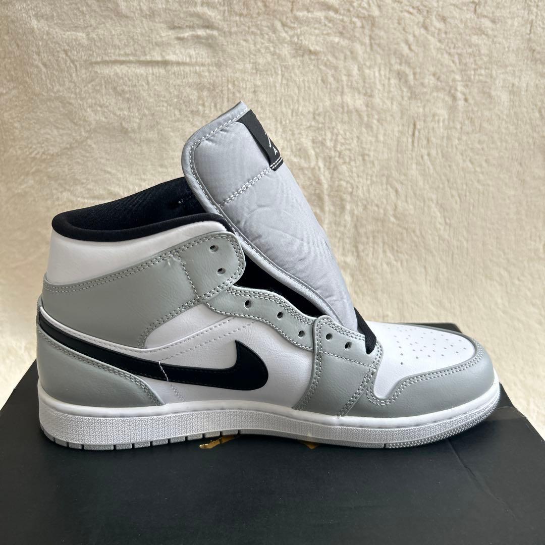 Nike Air Jordan 1 Mid ライトスモークグレー28cm