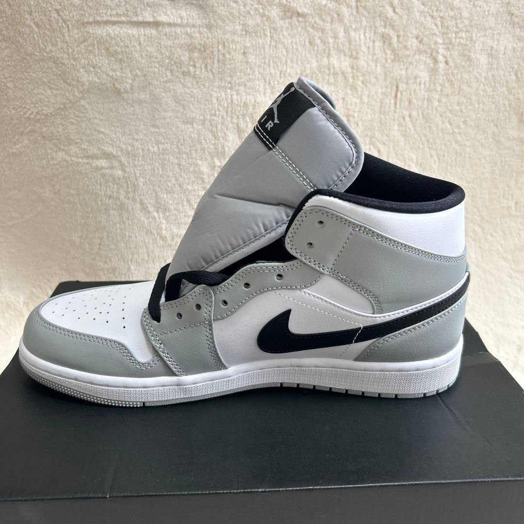Nike Air Jordan 1 Mid ライトスモークグレー28cm