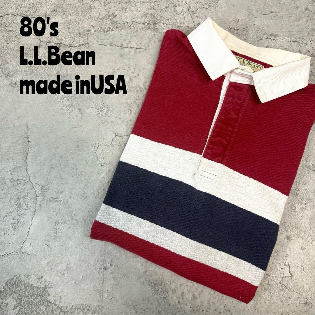 80's L.L. Bean エルエルビーン　USA製 常田大希着　ラガーシャツ