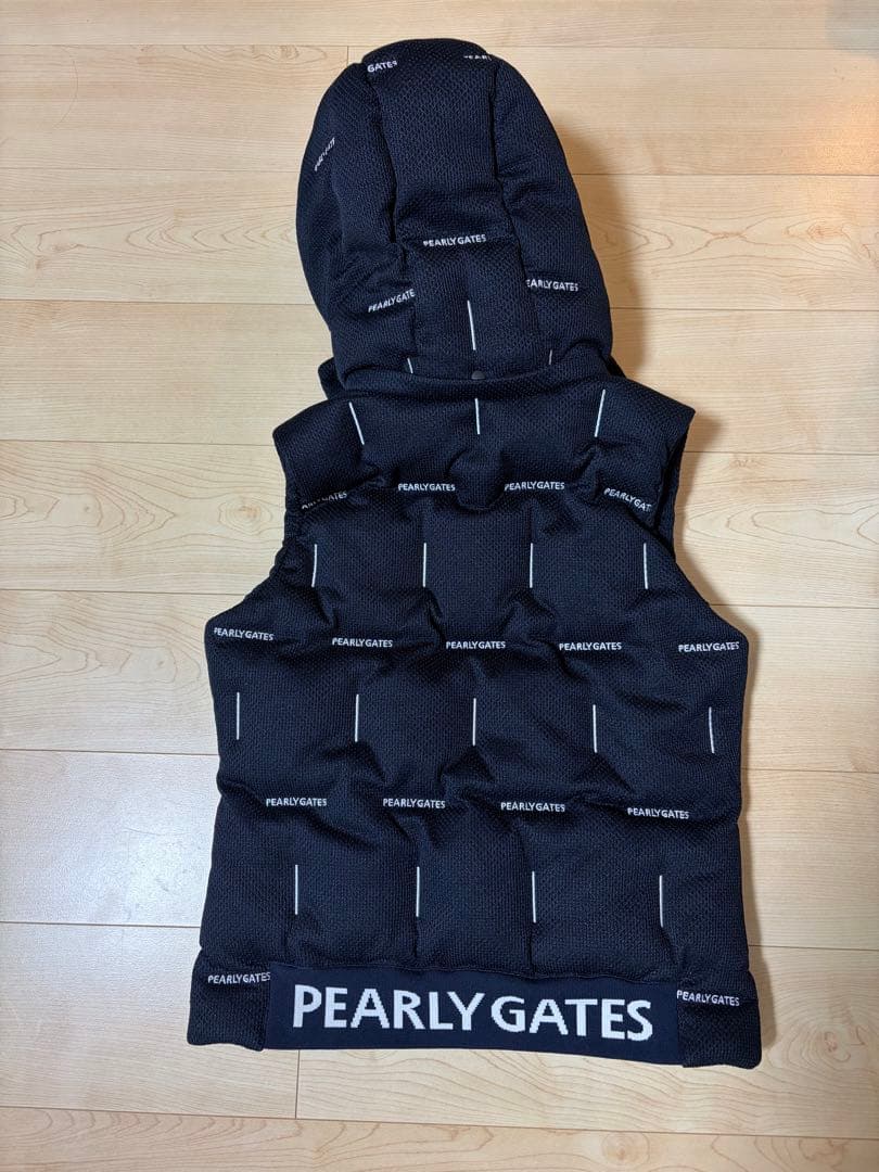 PEARLY GATES ブラック ダウンベスト フード付き 未使用