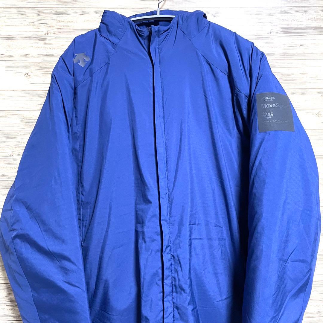 美品 デサント ムーブスポーツ ヒートナビ 中綿ハーフコート Oサイズ