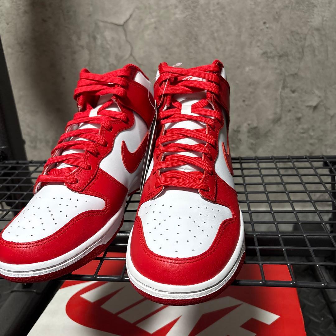 NIKE Dunk High レッド/ホワイト