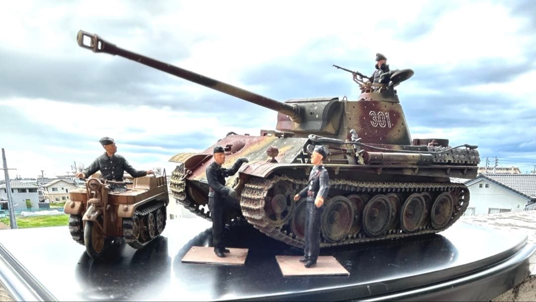 タミヤ 1/48 ドイツ戦車パンサー G型　組立済み完成品