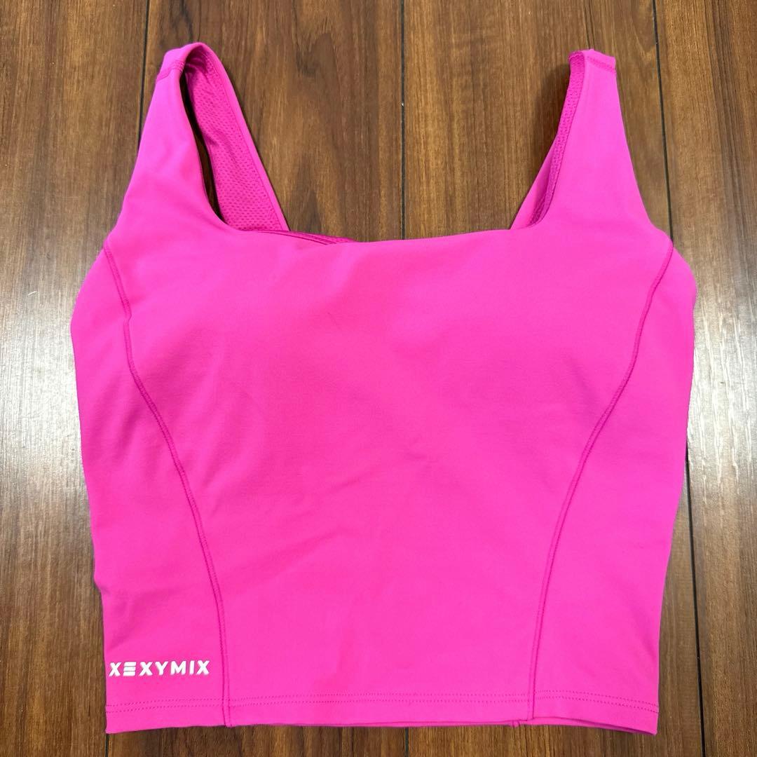 値引き中！美品！ゼクシーミックス　着圧タイプセットアップ　ピンクS
