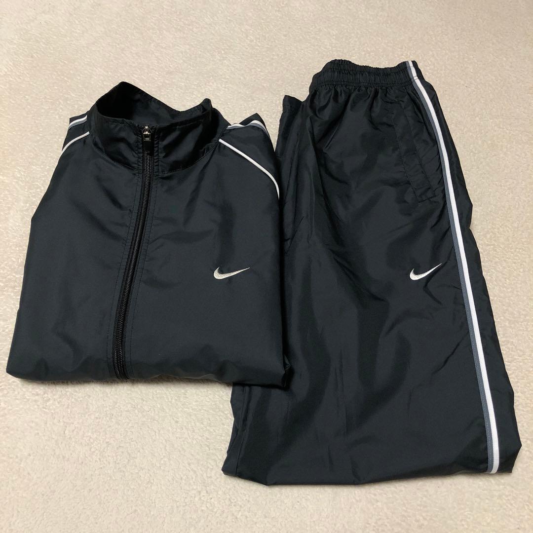 NIKE ウインドブレーカー上下　00s y2k スウォッシュ刺繍ロゴ　M