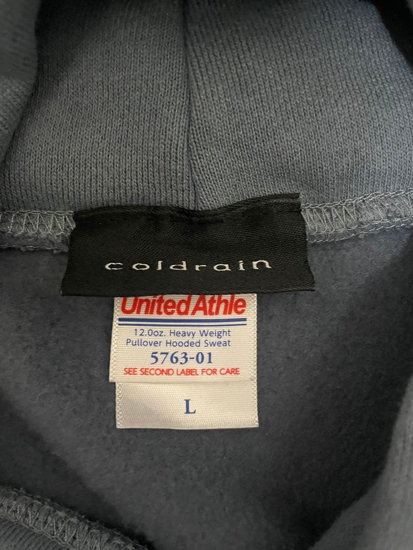 coldrain INrain HOODIE（STONE BLUE） L