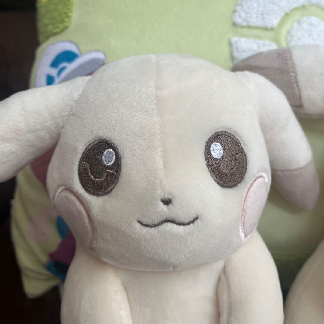 【新品タグ付き】ぽこあポケモン ピカチュウ うすいろ ぬいぐるみ 2点セット