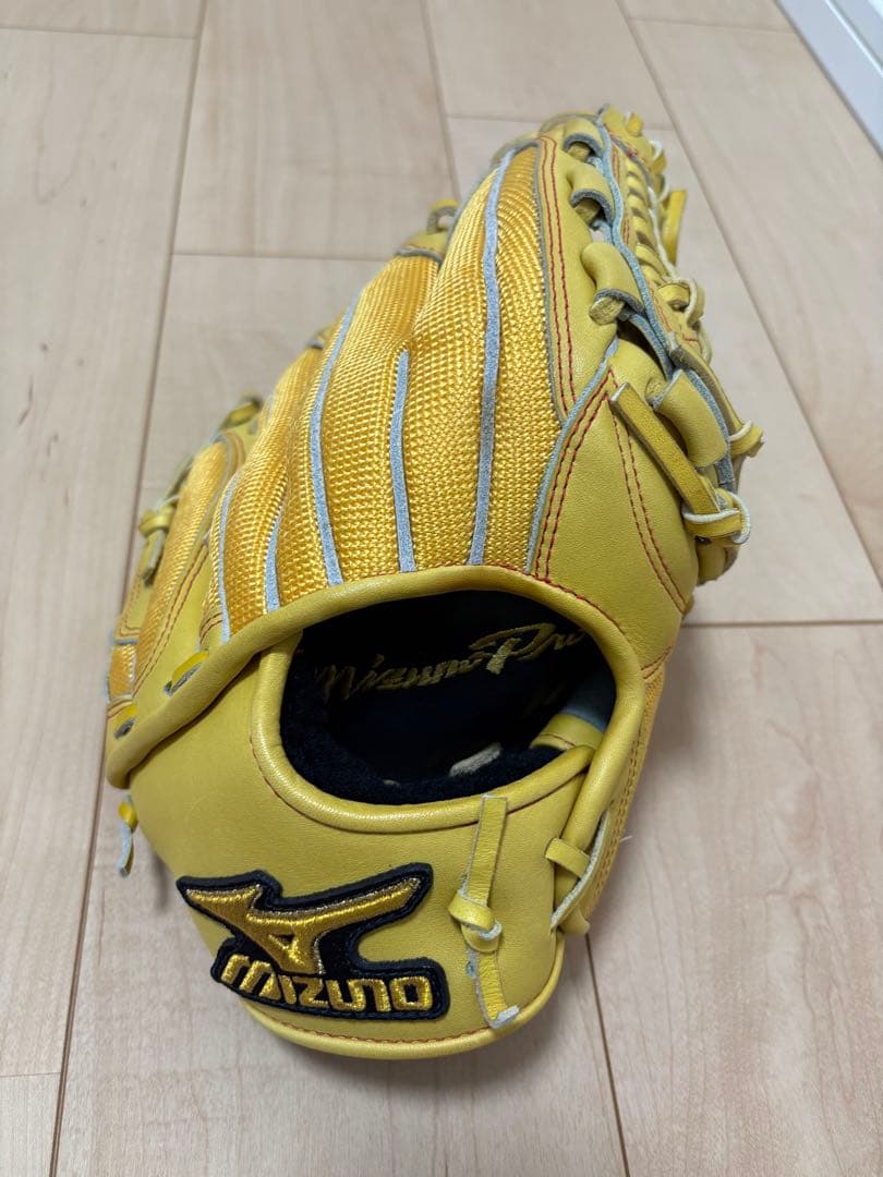 MizunoPro 硬式グローブ イエロー