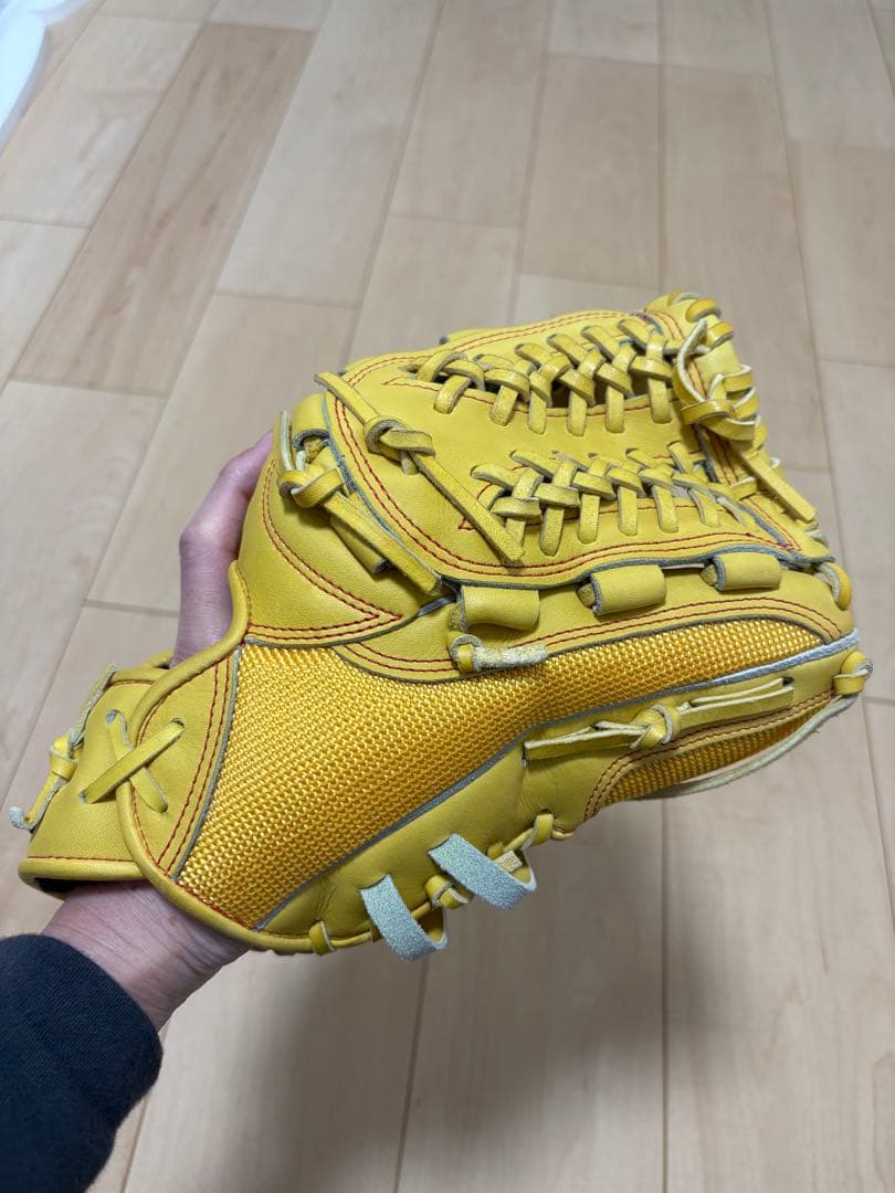 MizunoPro 硬式グローブ イエロー