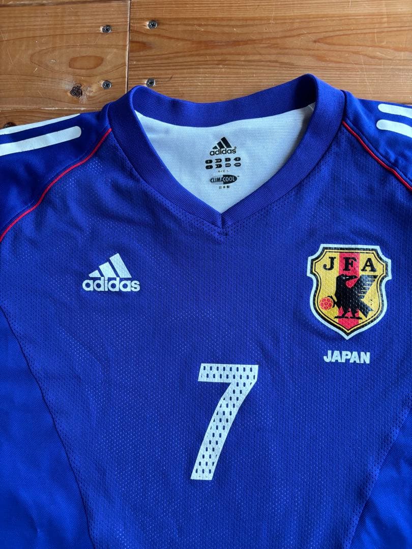 adidas 日本代表 サッカーシャツ 7中田英寿2006ドイツW杯