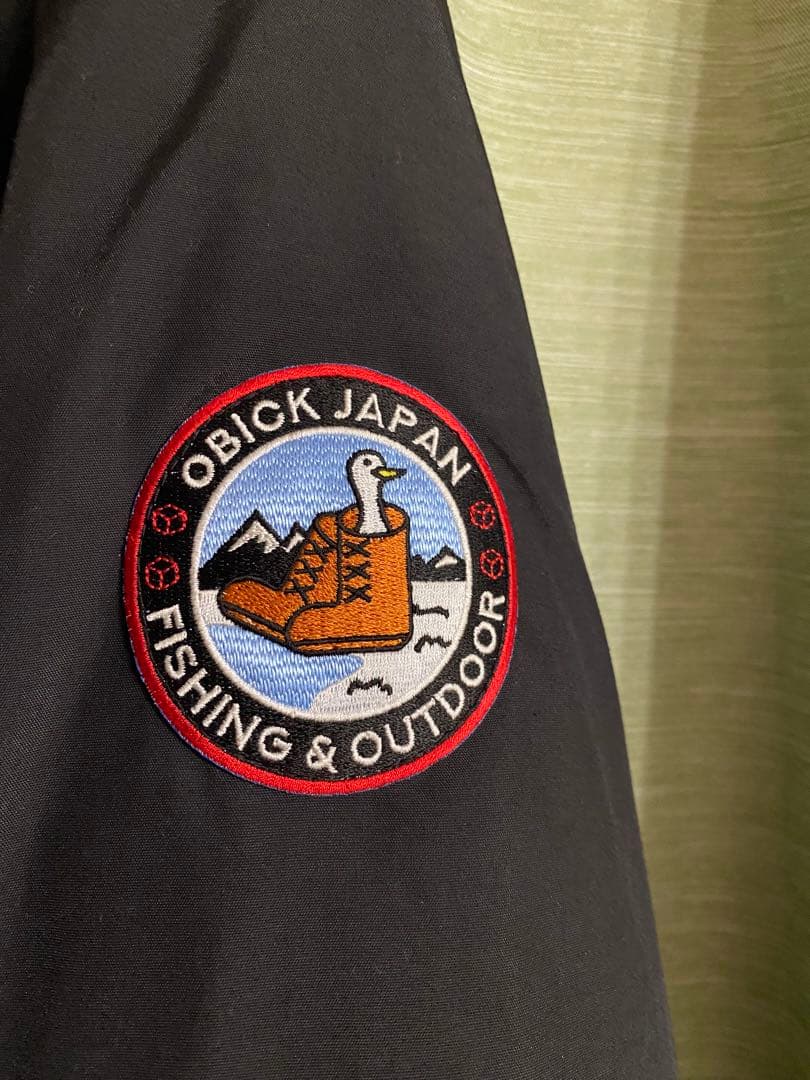 OBICK フィッシングウェア ブラック　Mサイズ　バス釣り　伊豫部健