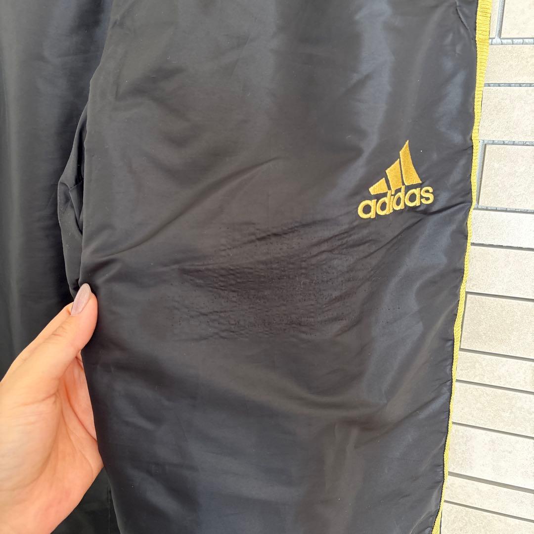 adidas アディダス 黒金 上下セットアップ ジャージ L