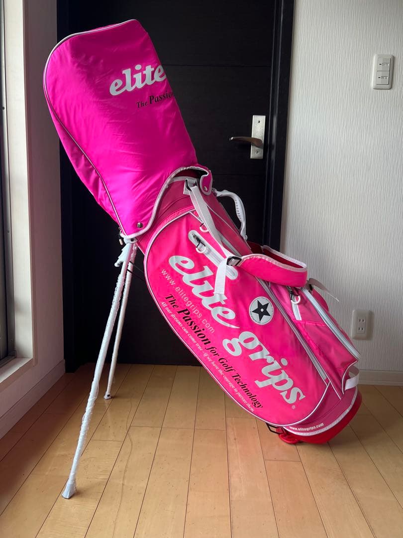 エリートグリップelite grips ピンク ゴルフバッグ（新品訳あり）軽量