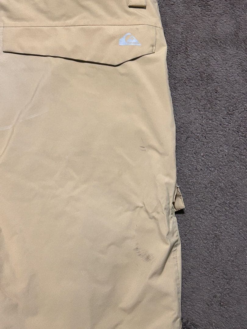 Quiksilver スノーボードウェア ベージュ上下セット