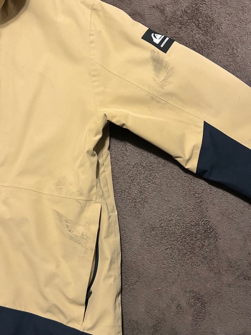 Quiksilver スノーボードウェア ベージュ上下セット