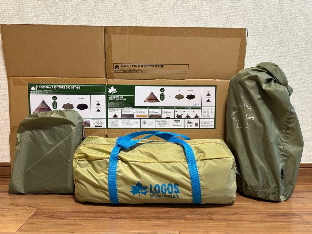未使用品　LOGOS ナバホ Tepee 300-BB マット&シートセット