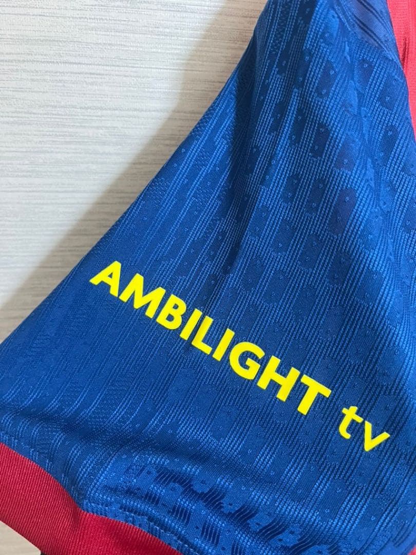 【新品未使用】レワンドフスキ　バルセロナ選手仕様スーペルコパ決勝仕様ユニフォーム