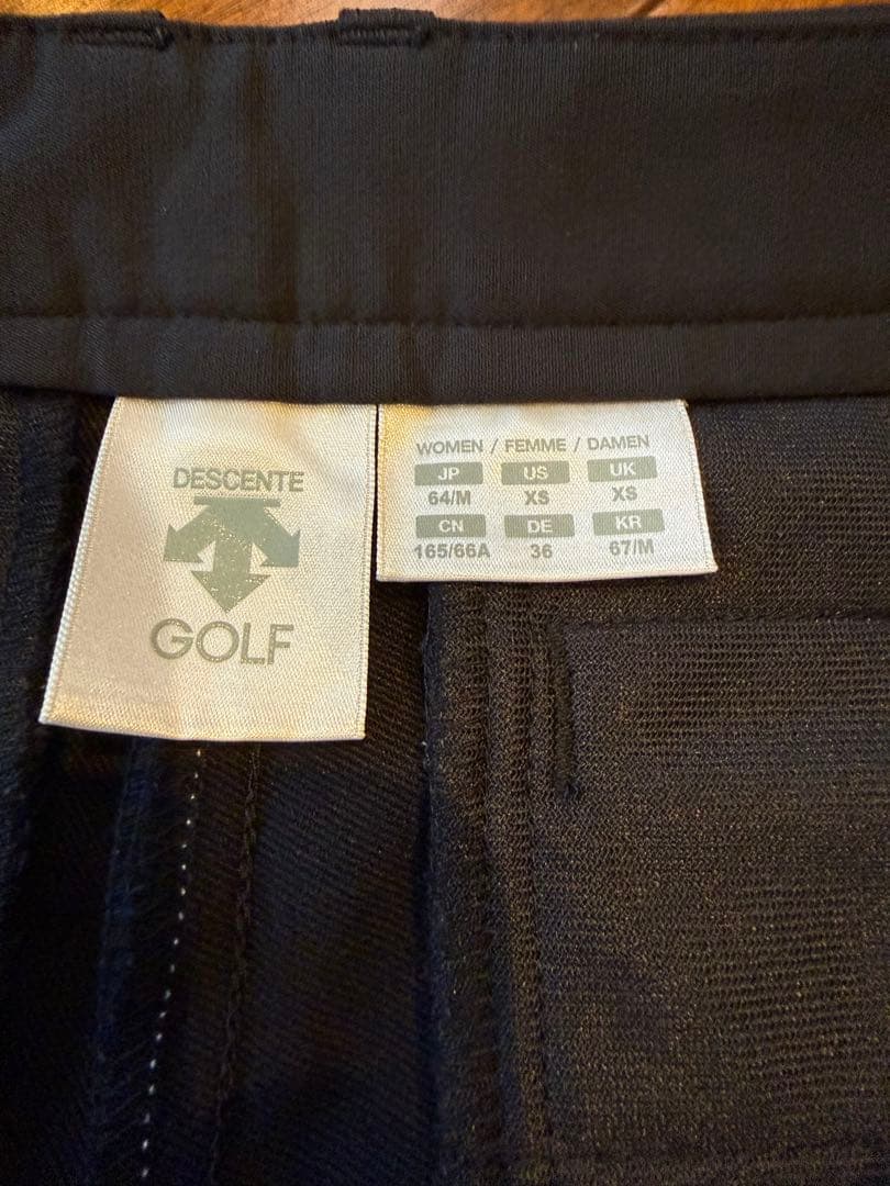 DESCENTE GOLFレディース ゴルフパンツ ブラック