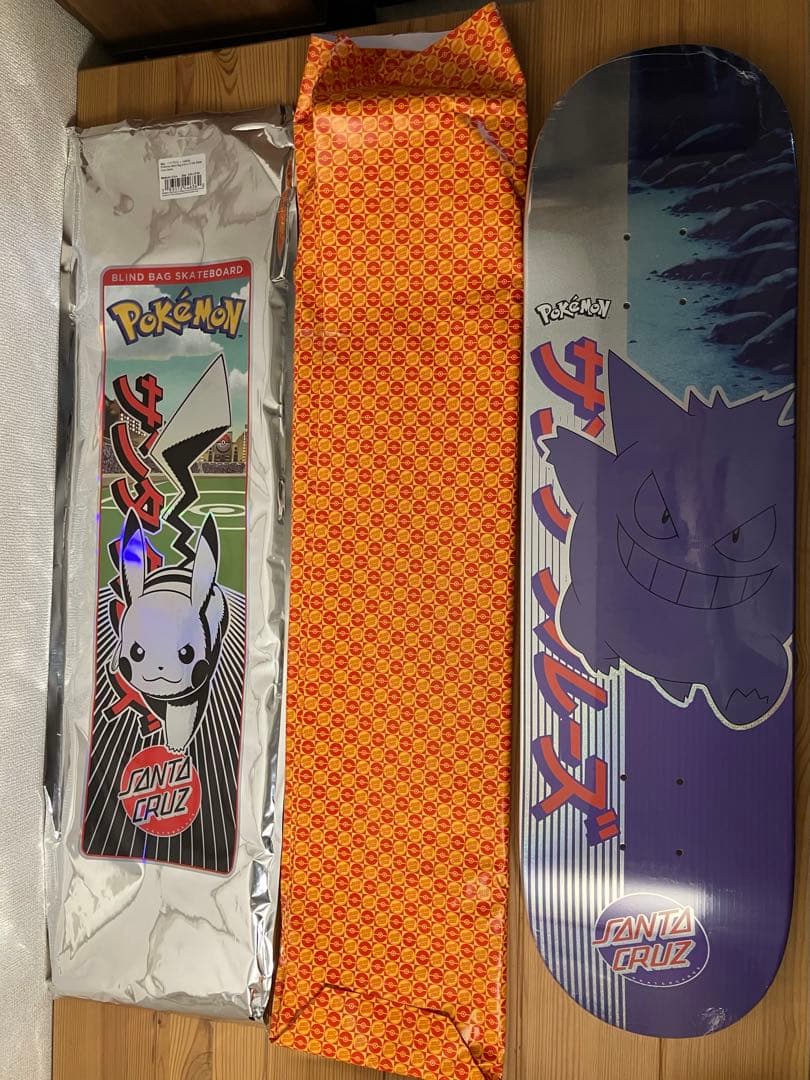 Santa Cruz ポケモン スケートボード　ピカチュウ　ゲンガー2枚セット