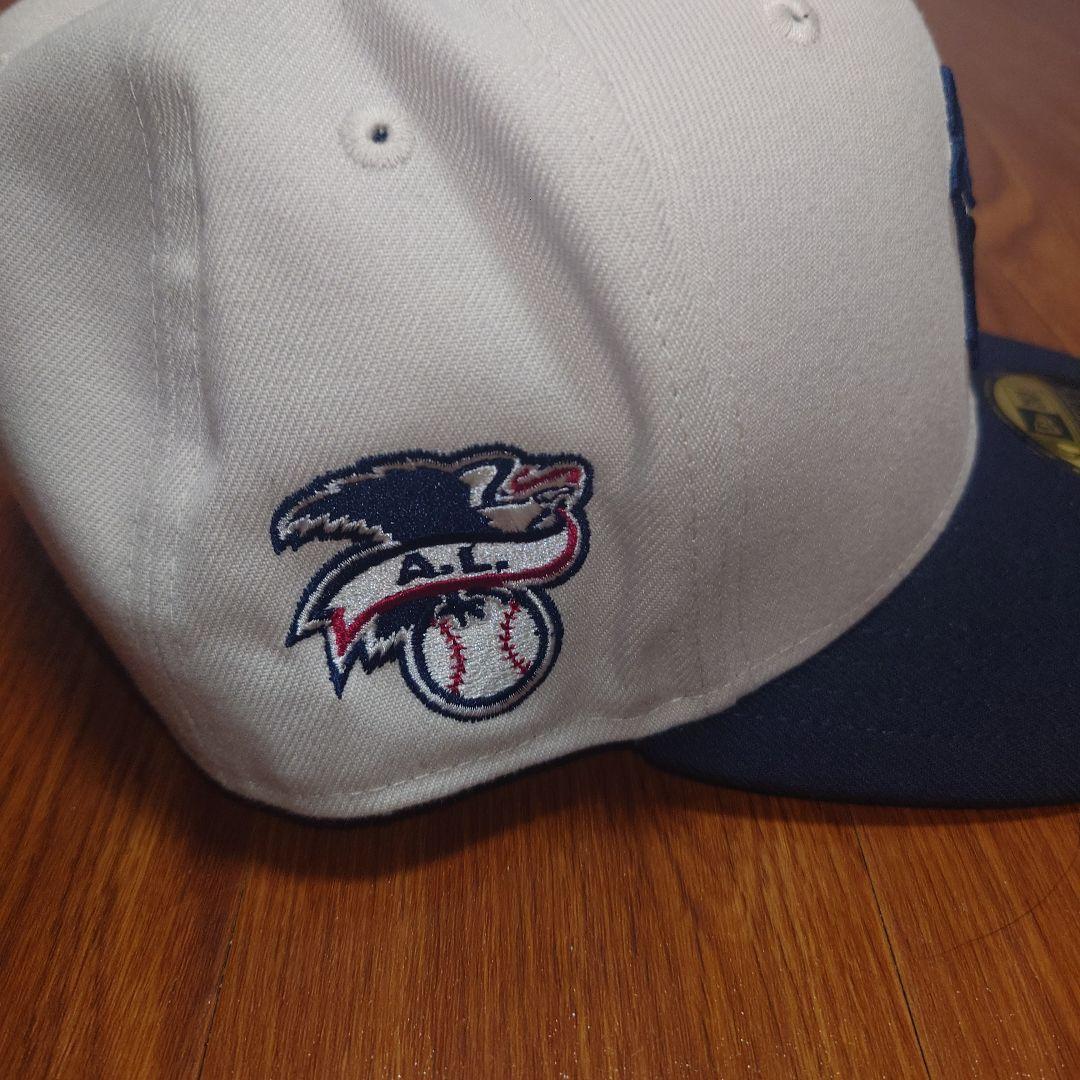 New Era 59FIFTY ベージュ/ネイビー キャップ 7 1/8